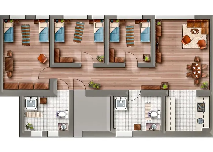 Apartamento Stayhere24 Grosse Monteur- Und Mit 3 Schlafzimmern Schkeuditz